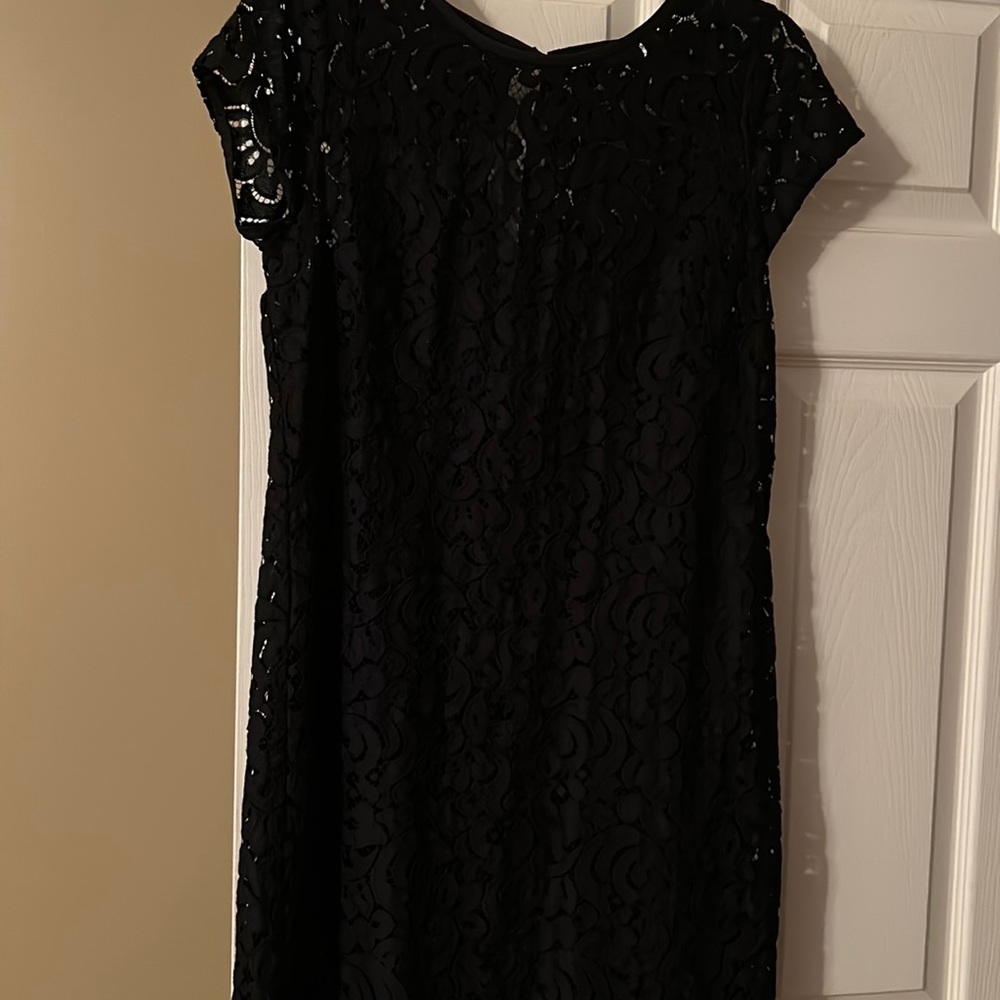 NWT Loft black lace dress